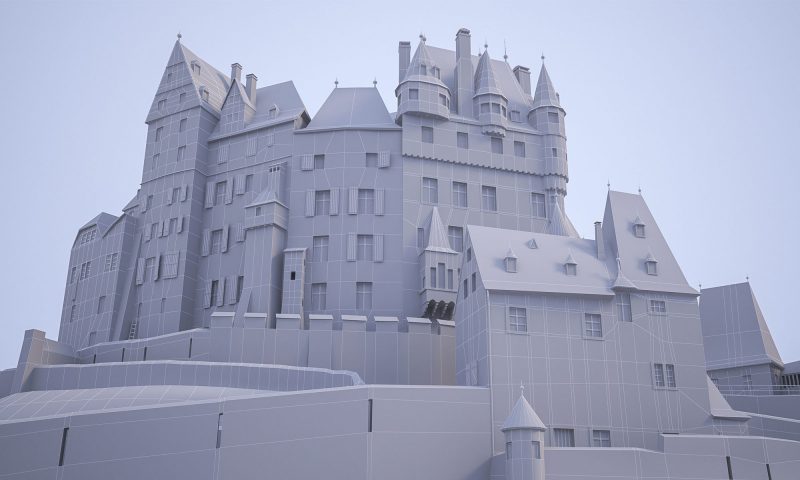 3D Visualisierung einer Burg-Anlage-neu